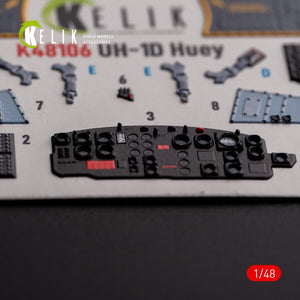 KELIK K48106 UH-1D &amp;quot;Huey&amp;quot; - interior 3D decals for Zimi Model/KittyHawk kit 1/48 – image 3