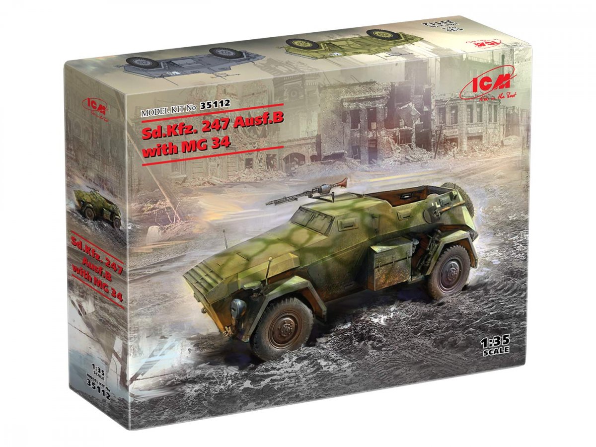 ICM 35112 Sd.Kfz. 247 Ausf.B with MG 34 machine gun 1/35 – image 2