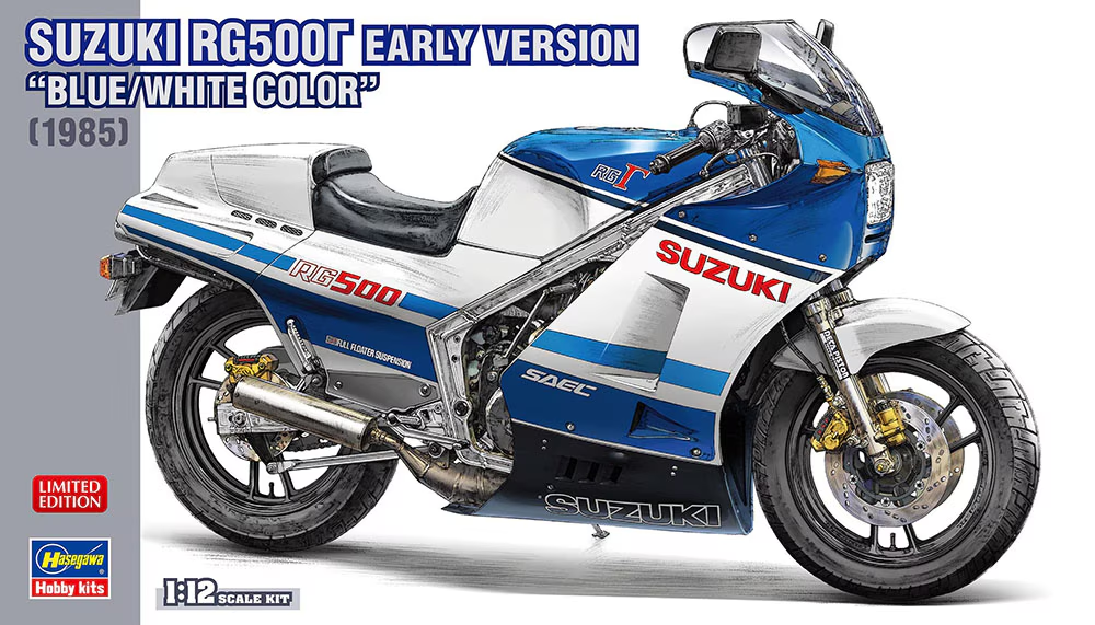 Hasegawa 21760 Suzuki RG500Γ Early Version "Blue/White Color" (1985) 1/12