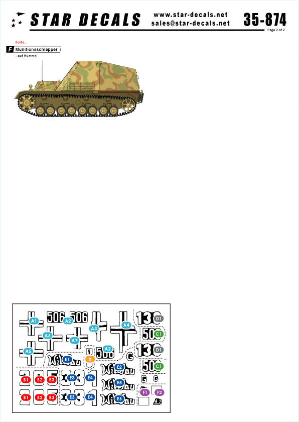 Star Decals 35-874 German Tanks in Hungary 1945 2 1/35 – image 2