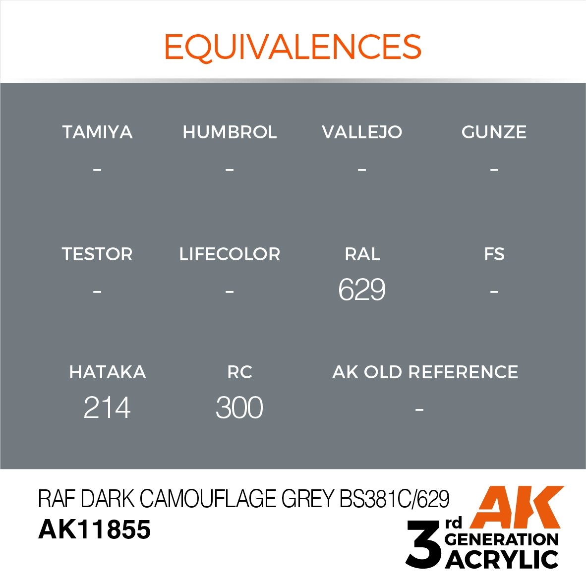 AK Interactive AK11855 RAF DARK CAMOUFLAGE GRAY BS381C/629 – AIR – AIR 17 ml – image 3