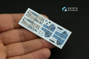 Quinta Studio QD48320 Su-30SM 3D-Printed &amp;amp; colored Interior on decal paper (GWH) 1/48 – immagine 6