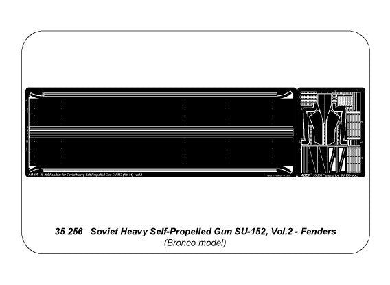 Aber 35256 SU-152 (KV-14) vol.2-Fenders 1/35 – obrázek 4
