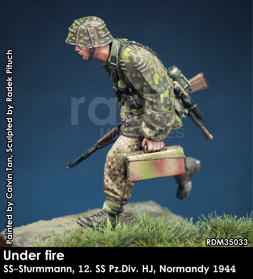 RADO Miniatures RDM35033 Under fire. W-SS Sturmmann, 12. SS-Pz.Div. HJ, Normandy 1944 1/35 – image 4