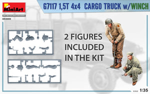 MiniArt 35389 G7117 1.5T 4×4 CARGO TRUCK w/WINCH 1/35 – image 3