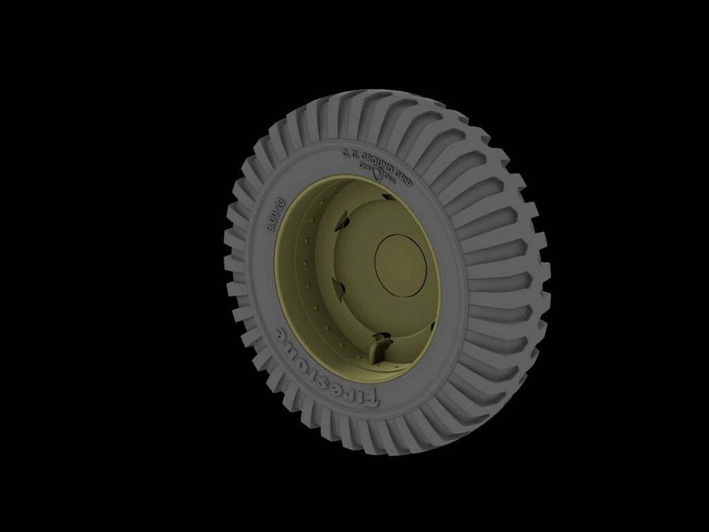 Panzer Art RE35-525 Front road wheels for M3 “Half Track” (Firestone) 1/35 – image 2