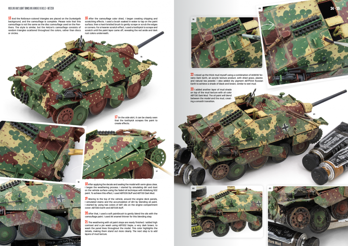 AK Interactive AK130020 MODELING WW2 LIGHT TANKS AND ARMORED VEHICLES (EN) – obrázek 3