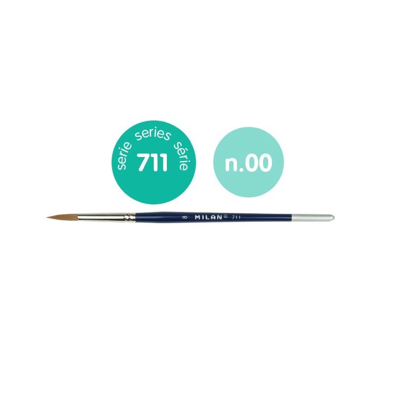 Milan 047112/0 Fine Selection round paintbrush series 711 no. 00
