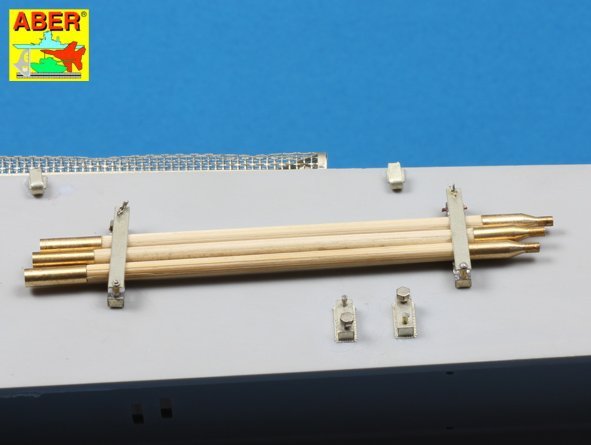 Aber 16052 Barrel cleaning rods with brackets for Tiger II 1/16 – Bild 8