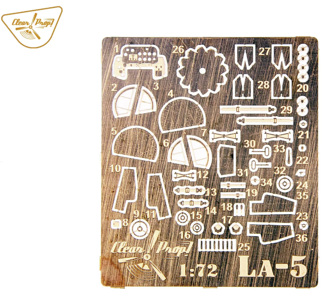 Clear Prop! CP72014 La-5 early version ADVANCED KIT 1/72 – Bild 3
