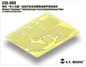 ET Model E35-009 Modern &amp;quot;Centauro&amp;quot; Tank Destroyer Turret Spatial Armor Plate For TRUMPETER 00386/00388 – immagine 2
