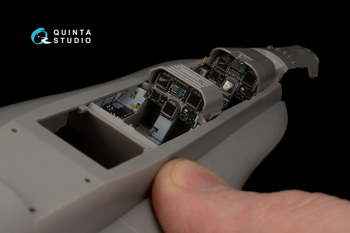 Quinta Studio QD48215 F/A-18D Early 3D-Printed &amp;amp; colored Interior on decal paper (Kinetic) 1/48 – image 5
