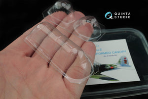 Quinta Studio QC48017 Su-2 vacuformed clear canopy (for Zvezda kit) 1/48 – image 8