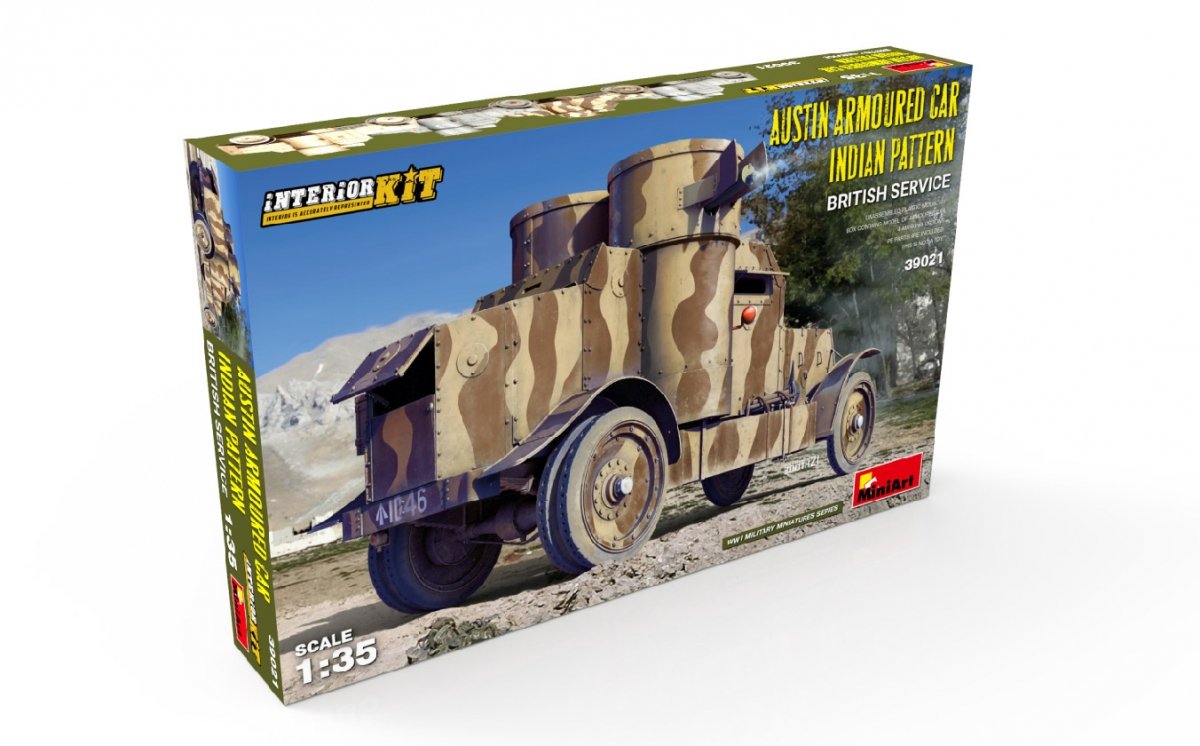 Miniart 39021 AUSTIN ARMORED CAR INDIAN PATTERN. BRITISH SERVICE. INTERIOR KIT 1/35 – obrázek 2