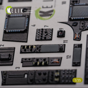 KELIK K35026 AH-64D Apache interior 3D decals for Meng kit 1/35 – image 5