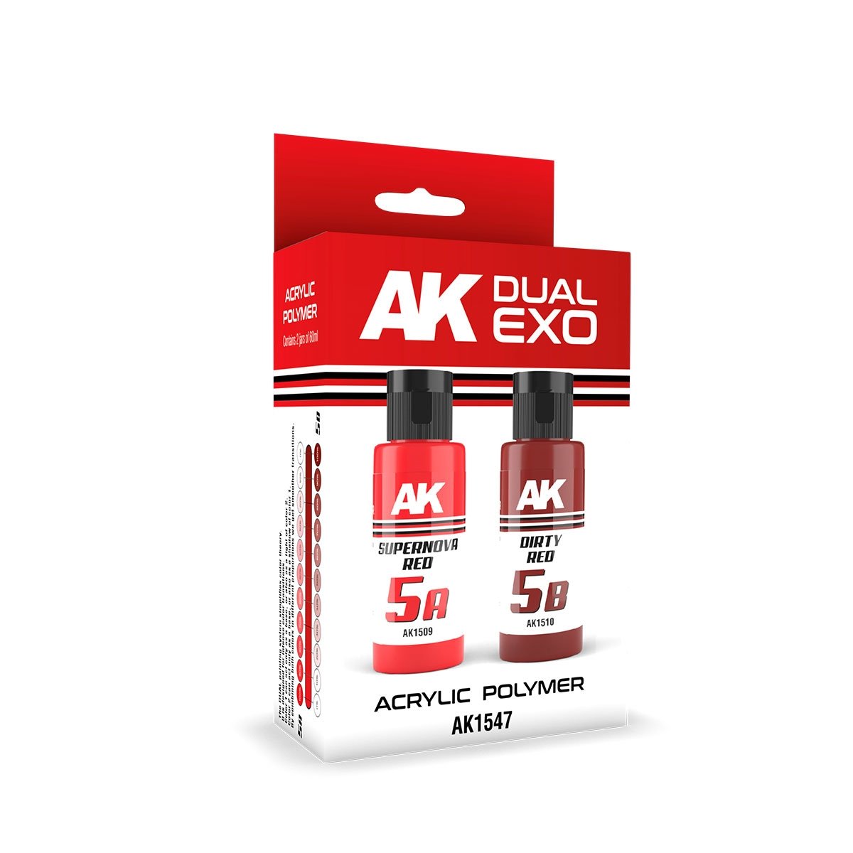 AK Interactive AK1547 DUAL EXO SET 5 – 5A SUPERNOVA RED &amp;amp; 5B DIRTY RED