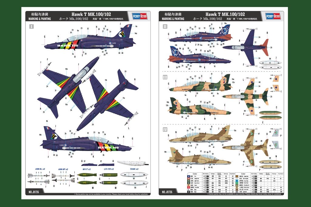 Hobby Boss 81735 Hawk T MK.100/102 – Bild 3