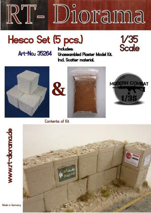 RT-Diorama 35264 Hescos Set (5 pcs) 1/35