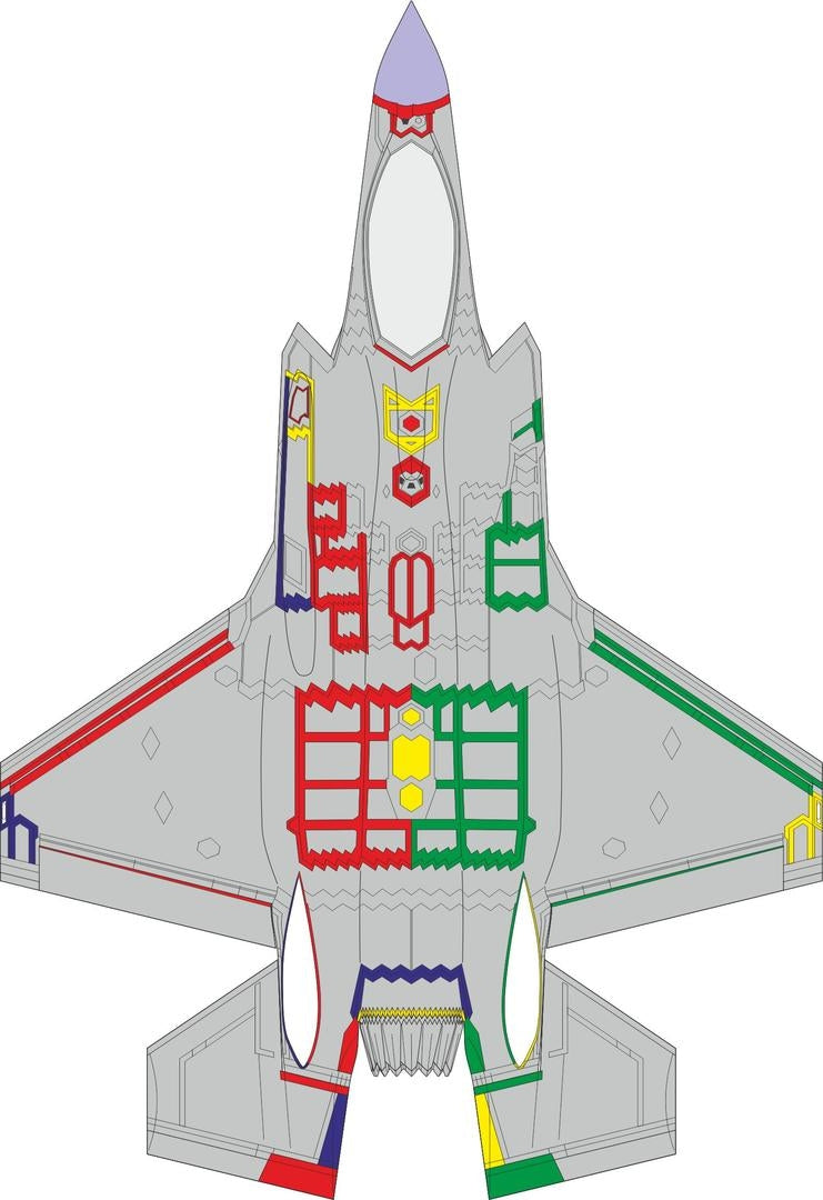 Eduard CX654 F-35A RAM panels early Tamiya 1/72 – Bild 2