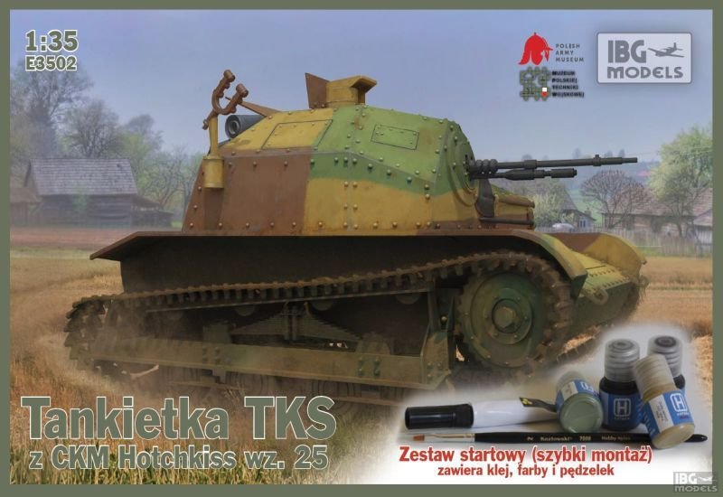 IBG E3502 TKS tankette with CMK Hotchkiss wz.25 (1/35)