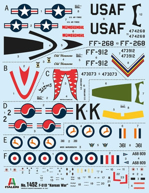 Italeri 1452 North American F-51D Mustang Korean War 1/72 – obrázek 3