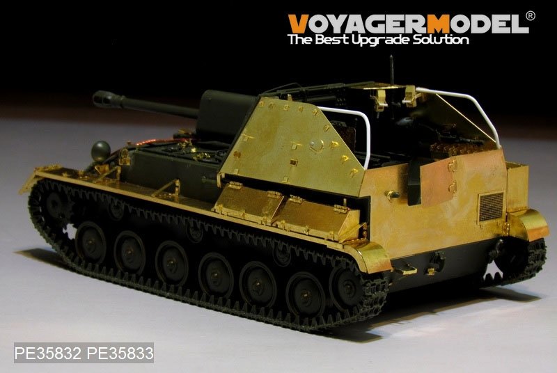Maquette Voyager PE35832, canon automoteur russe SU-76 de la Seconde Guerre mondiale (pour TAMIYA 35349), échelle 1/35  – image 3