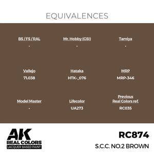 AK Interactive RC874 SCC n° 2 Brun 17 ml – image 2