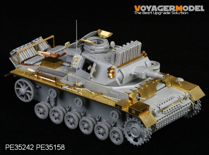 Voyager Model PE35242 WWII German Pz.Kpfw.III Ausf.N sPz.Abt 501 Afrika For DRAGON 6431 1/35 – zdjęcie 7