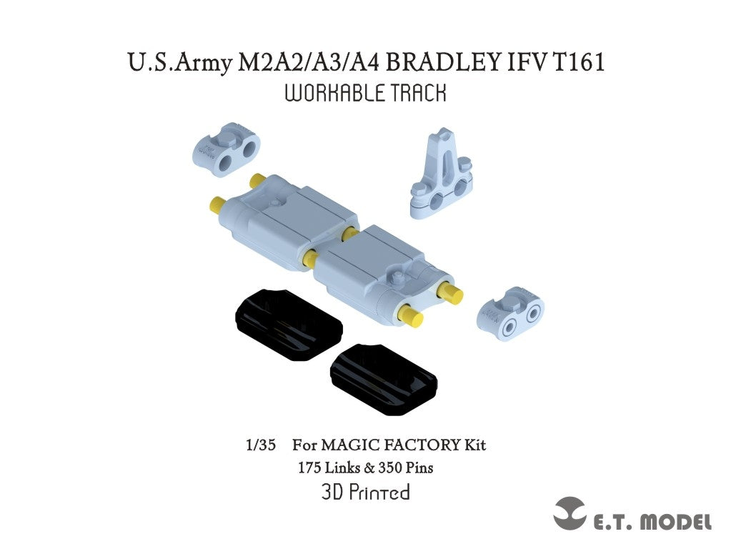 ET Model P35-416 USArmy M2A2/A3/A4 BRADLEY IFV T161 Chenilles fonctionnelles pour kit MAGIC FACTORY au 1/35