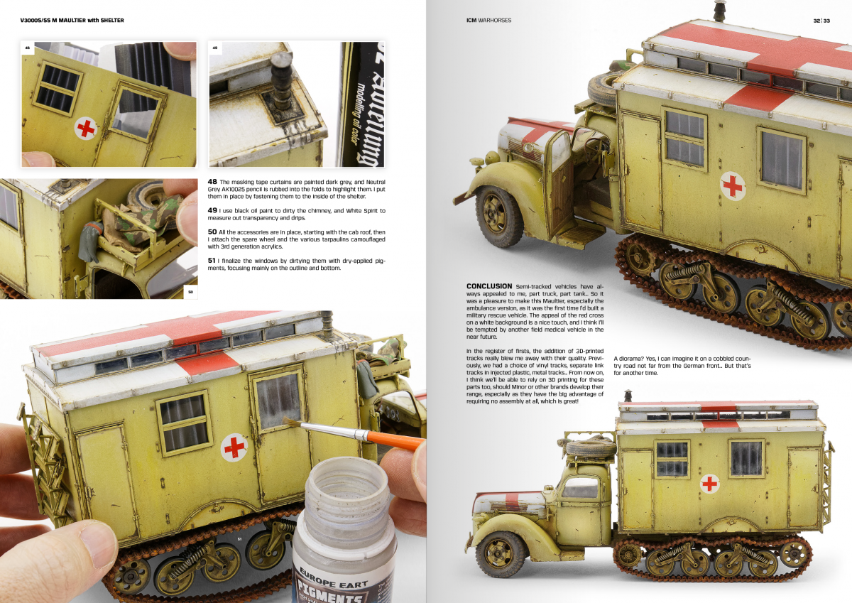 AK Interactive AK130011 ICM – HOW TO PAINT &amp;amp; WEATHER WW2 TRUCKS WARHORSES - English – Bild 5