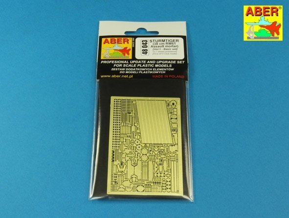 Aber 48043 STURMTIGER (38 cm RW61 Assault mortar) Vol.1 AFV 1/48 – immagine 7