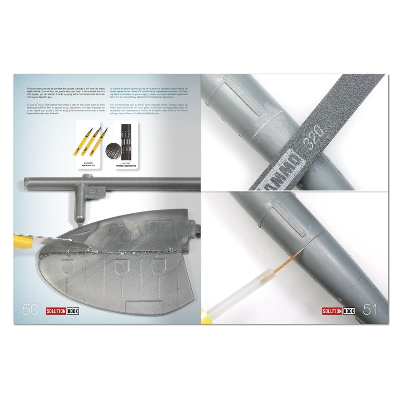 AMMO of Mig Jimenez 6605 SOLUTION BOOK 29 - BEGINNERS: How to Assemble Scale Models (Multilingual)