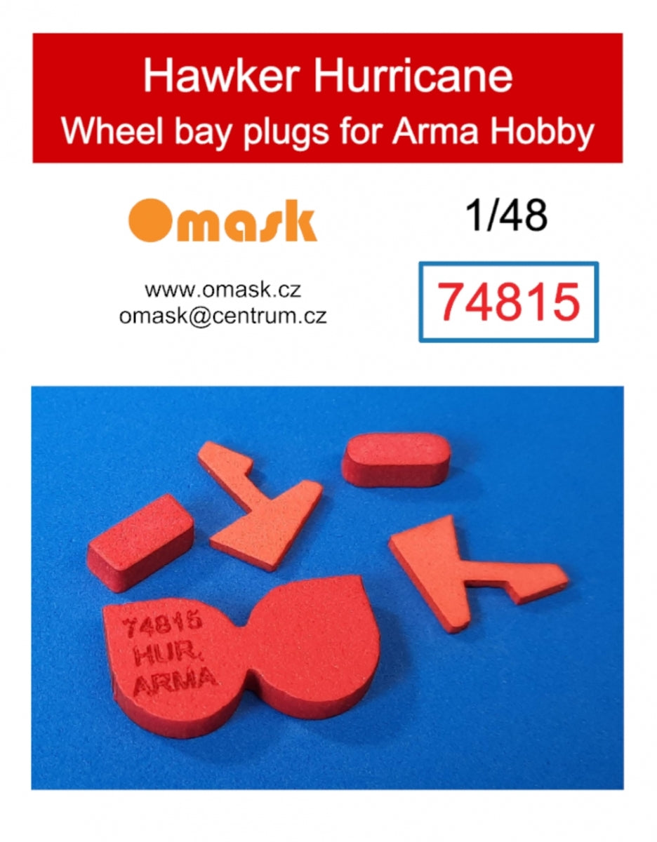 Omask 74815 Hawker Hurricane wheel bay plugs (for Arma Hobby) 1/48