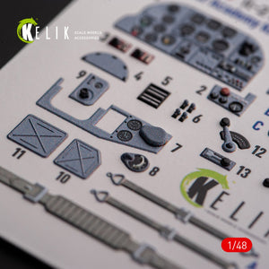 KELIK K48109 IL-2M3 - interior 3D decals for Academy/Accurate Miniatures kit 1/48 – obrázek 4