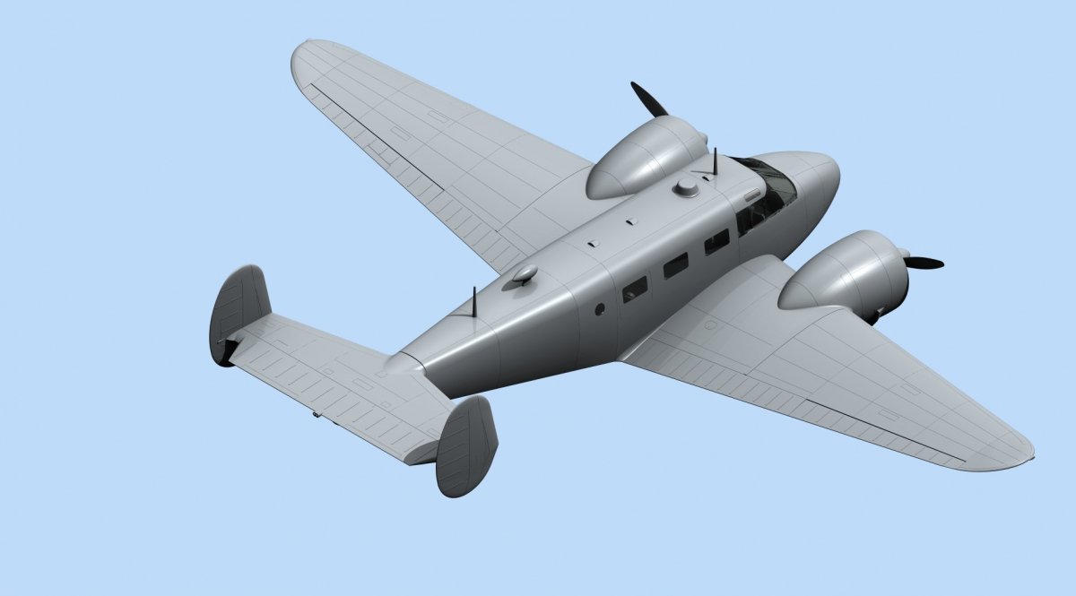 ICM 48185 C18S, American Passenger Aircraft 1/48 – immagine 5