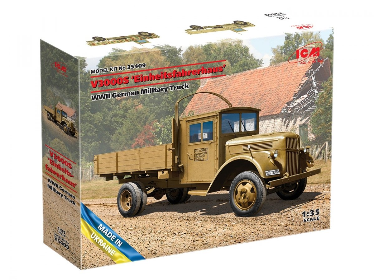 ICM 35409 V3000S Einheitsfahrerhaus WWII German Truck 1/35 – obrázek 2