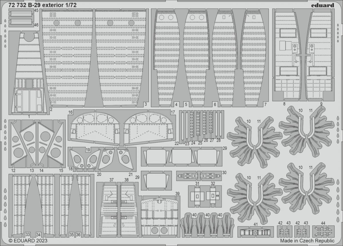 Eduard BIG72177 B-29 HOBBY 2000, ACADEMY 1/72 – obrázek 3