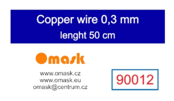 Omask 90012 Copper wire 0.3 mm length 50 cm