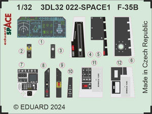 Eduard 3DL32022 F-35B SPACE TRUMPETER 1/32 – Bild 2