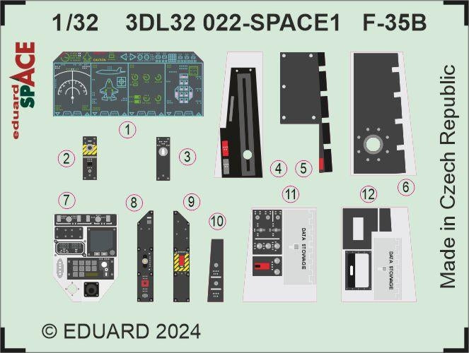 Eduard 3DL32022 F-35B SPACE TRUMPETER 1/32 – Bild 2