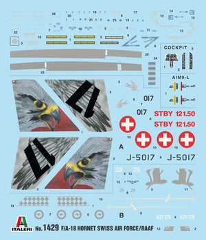 Italeri 1429 F/A-18 HORNET Swiss Air Force - Royal Australian Air Force 1/72 – image 4