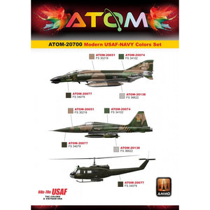 AMMO of Mig Jimenez ATOM 20700 Modern USAF-NAVY Colors Set 12 x 20 ml – zdjęcie 4