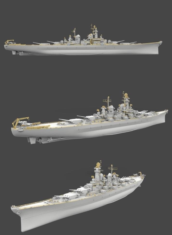 Very Fire VF700902 USS Louisiana BB-71 Montana Class Battleship 1/700 – image 4