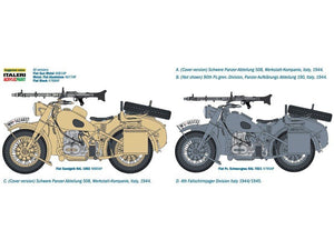 Italeri 7403 German Military Motorcycle with side car 1/9 – obrázek 11