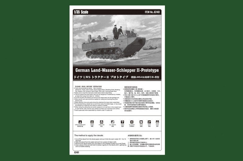 Hobby Boss 82461 German Land-Wasser-Schlepper II-Prototype 1/35 – obrázek 4