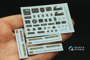 Quinta Studio QD32226 Boeing B-17G Navigator, bombardier, waist and tail gunners compartments. 3D-Printed colored Interior (HK models) 1/32 – immagine 3