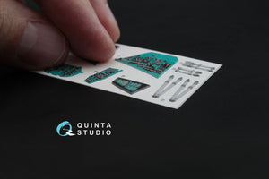 Intérieur imprimé en 3D et coloré sur papier décalcomanie Quinta Studio QD48026 Mi-24V (pour kit Zvezda) 1/48 – image 2