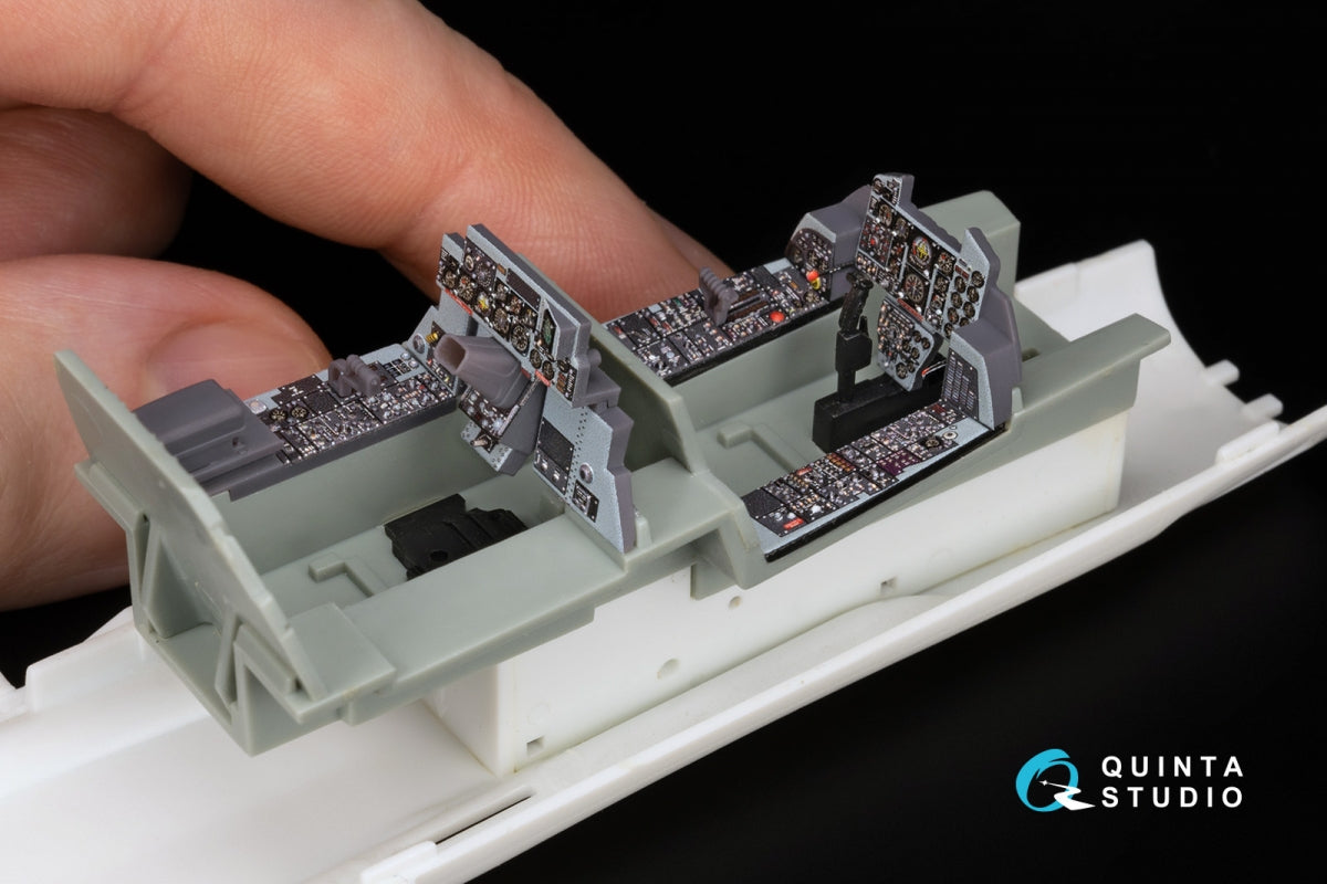 Quinta Studio QDS+48488 F-4D early Phantom II 3D-Printed &amp;amp; colored Interior on decal paper (Academy) (Small version) (with 3D-printed resin parts) 1/48 – obrázek 12
