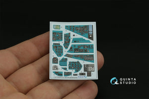 Quinta Studio QDS-48356 Mi-24D 3D-Printed &amp;amp; colored Interior on decal paper (Trumpeter) (Small version) 1/48 – immagine 5