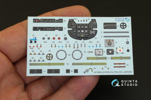 Quinta Studio QD32007 Yak-3 3D-Printed &amp;amp; coloured Interior on decal paper (for Special Hobby kit) 1/32 – zdjęcie 3